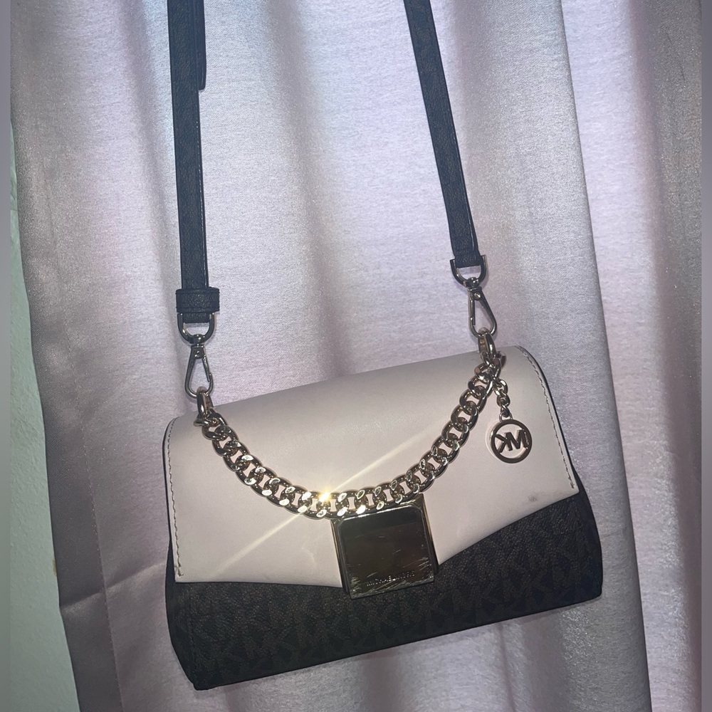 Pink and brown mk purse